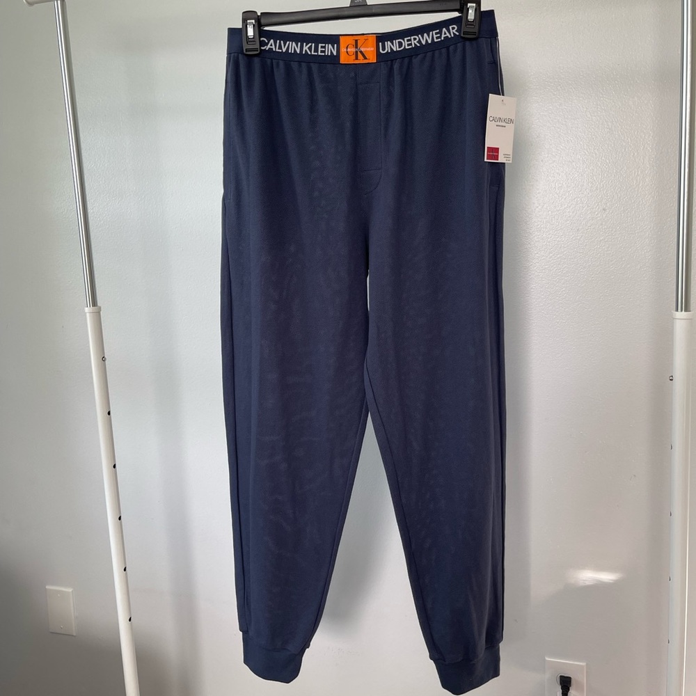 Calvin Klein Underwear Monogram Blue and orange breathable joggers